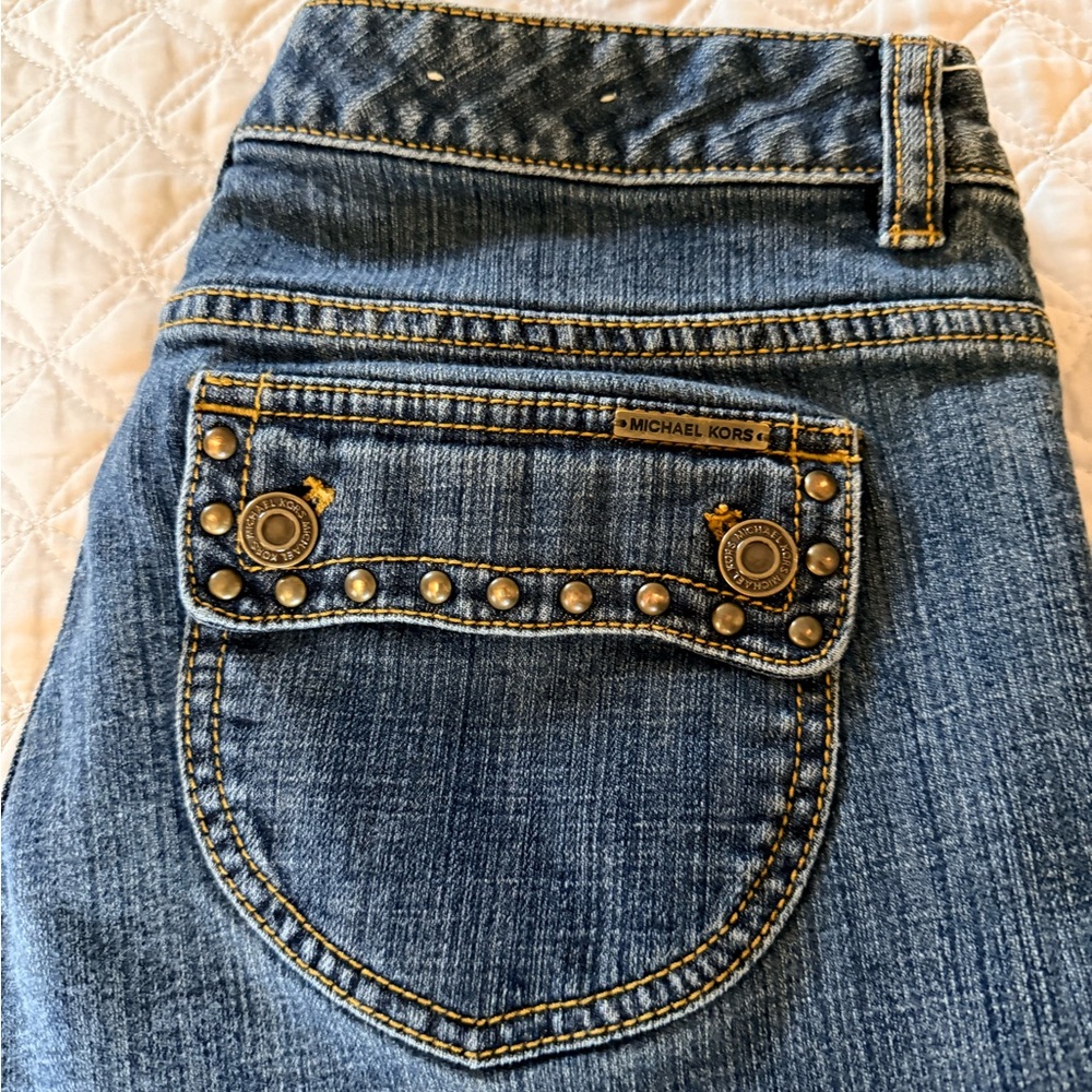 Michael Kors Blue Jeans with Studded Detail